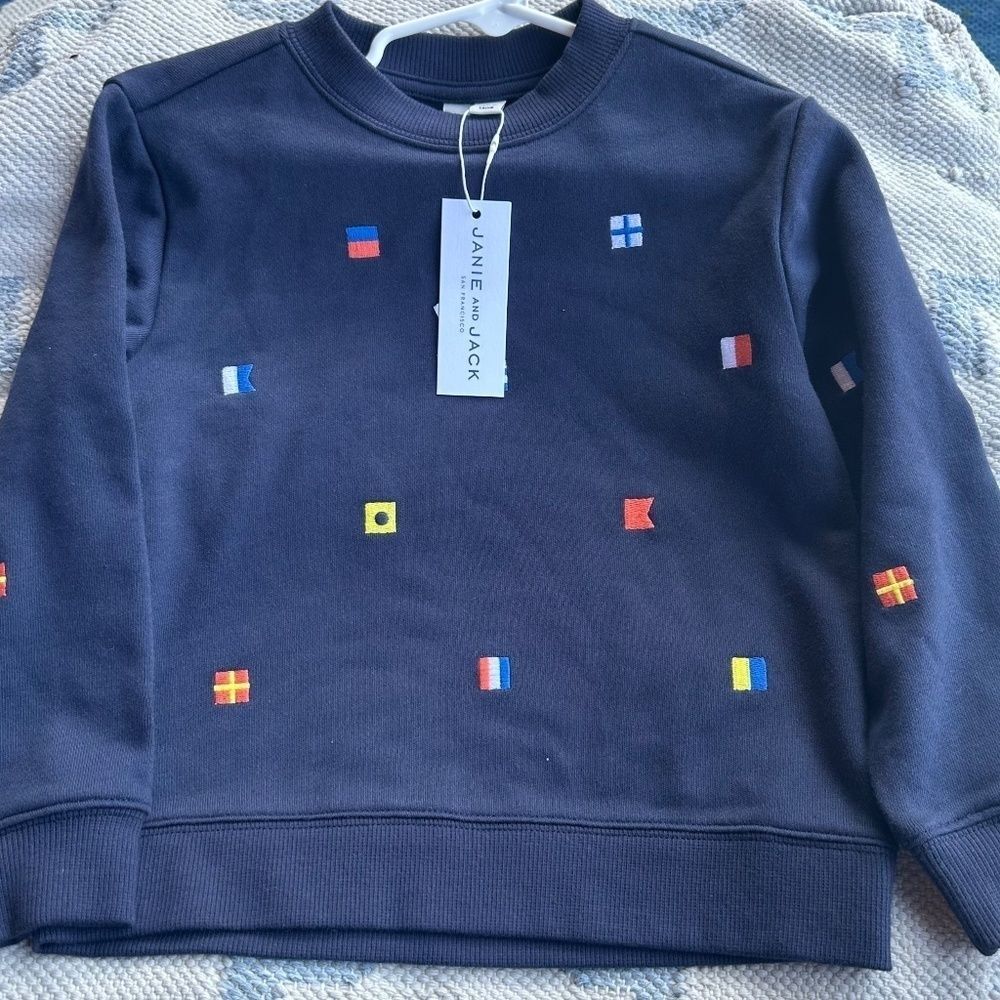 Janie & Jack boys sweater blue multicolor 4